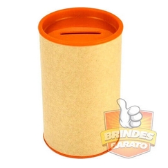 Cofrinho Papelão Tampas Laranja