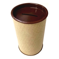 Cofrinho Papelão Tampas Marrom