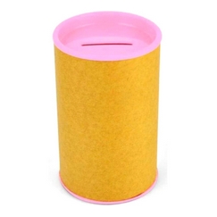 Cofrinho Papelão Tampas Rosa Chá