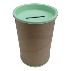 Cofrinho Papelão Tampas Verde Bebê