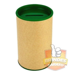 Cofrinho Papelão Tampas Verde Folha