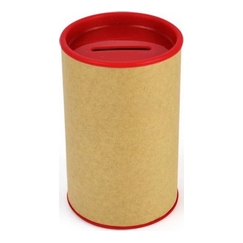 Cofrinho Papelão Tampas Vermelha